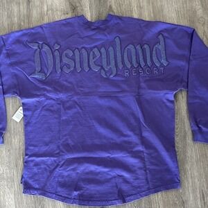 Disneyland Resort Purple Spirit Jersey Glitter D Graphic Womens M v2